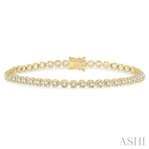 Illusion Diamond Tennis Bracelet