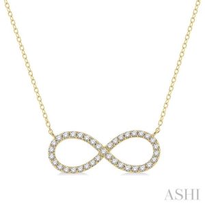 INFINITY SHAPE DIAMOND NECKLACE