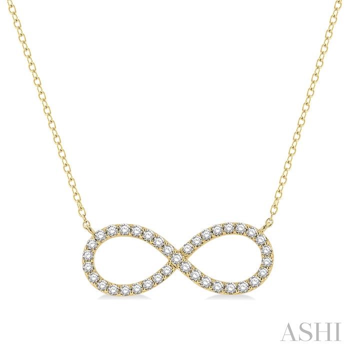INFINITY SHAPE DIAMOND NECKLACE