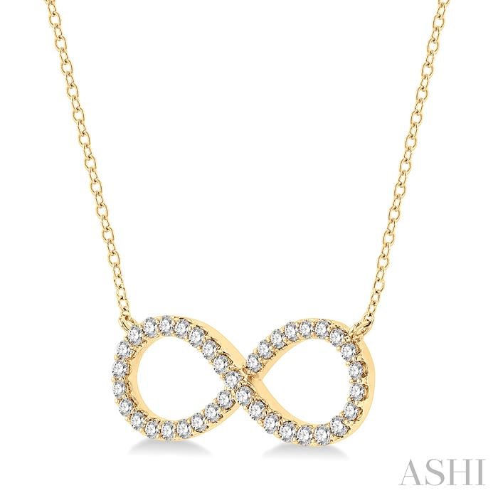 INFINITY SHAPE DIAMOND NECKLACE - Image 2