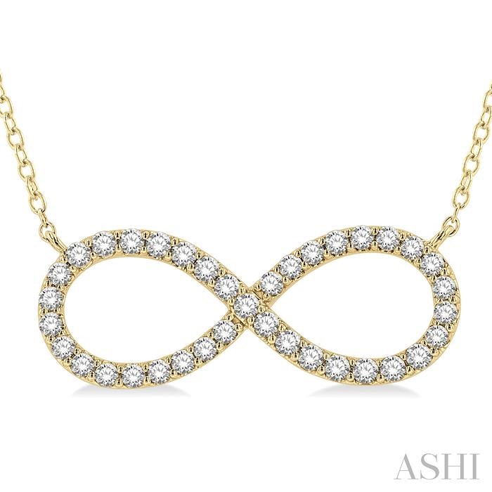 INFINITY SHAPE DIAMOND NECKLACE - Image 3