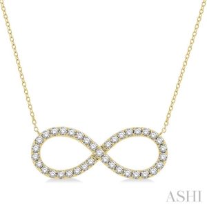INFINITY SHAPE DIAMOND NECKLACE