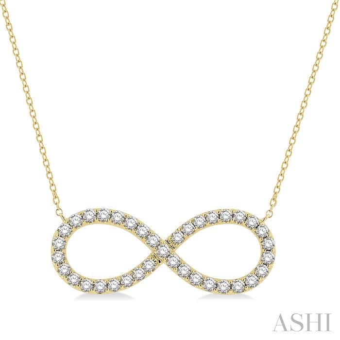 INFINITY SHAPE DIAMOND NECKLACE