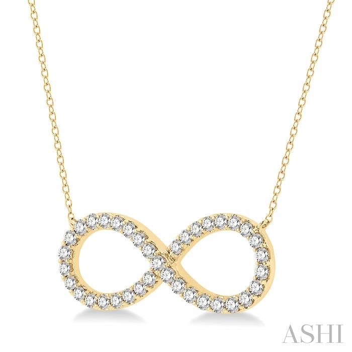 INFINITY SHAPE DIAMOND NECKLACE - Image 2