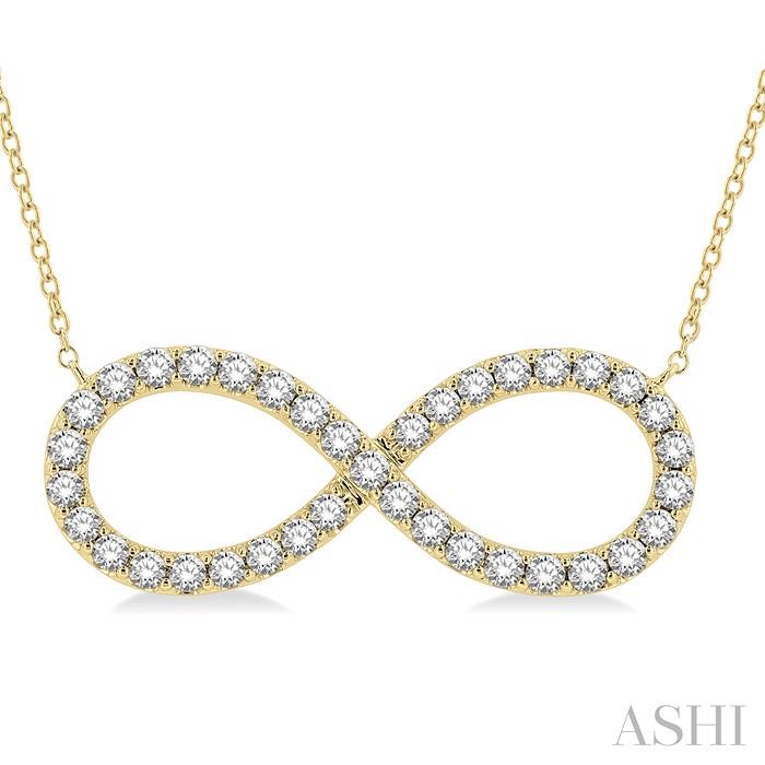 INFINITY SHAPE DIAMOND NECKLACE - Image 3