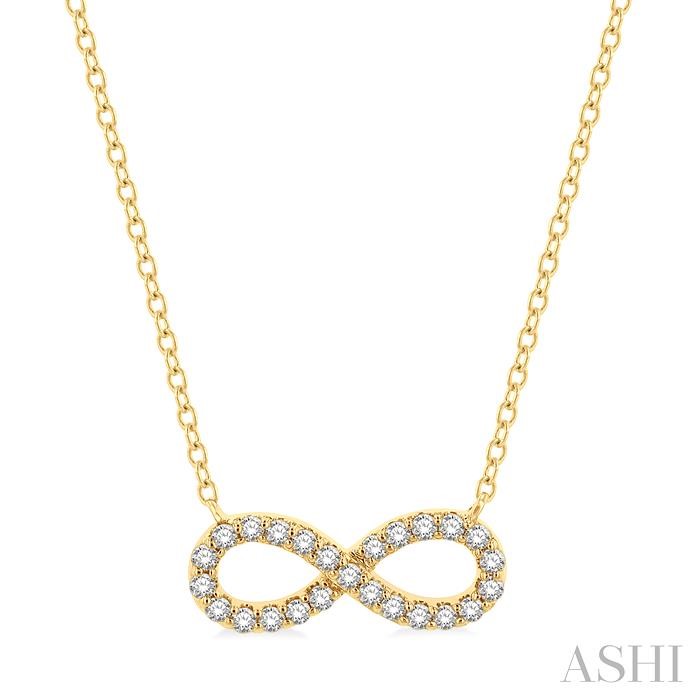 INFINITY SHAPE DIAMOND NECKLACE