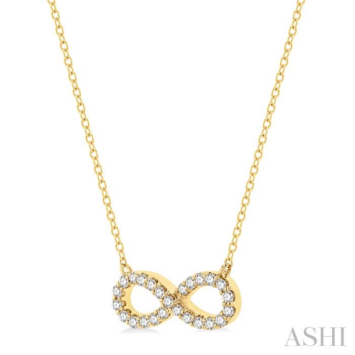 INFINITY SHAPE DIAMOND NECKLACE - Image 2