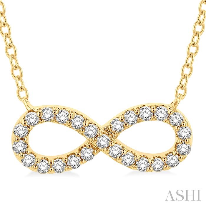 INFINITY SHAPE DIAMOND NECKLACE - Image 3