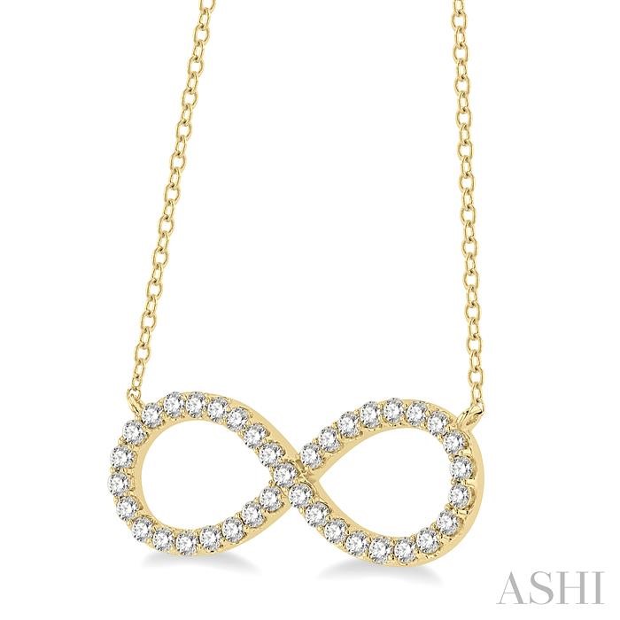 INFINITY SHAPE DIAMOND NECKLACE - Image 2