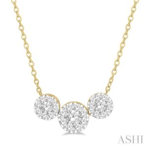 PAST PRESENT & FUTURE LOVEBRIGHT ESSENTIAL DIAMOND NECKLACE