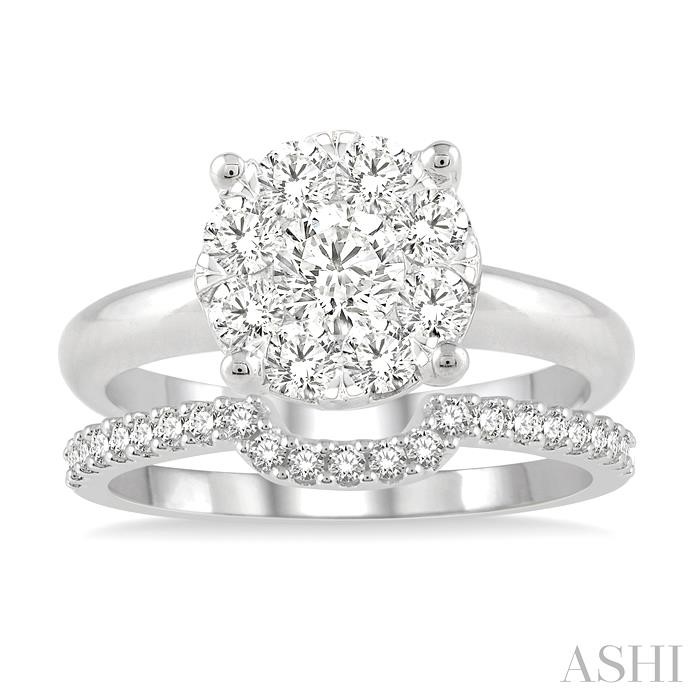 ROUND SHAPE LOVEBRIGHT DIAMOND WEDDING SET - Image 2