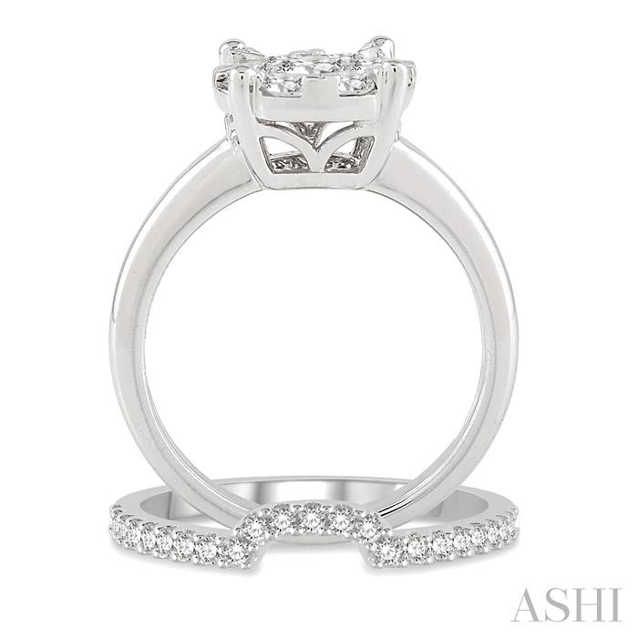 ROUND SHAPE LOVEBRIGHT DIAMOND WEDDING SET - Image 3