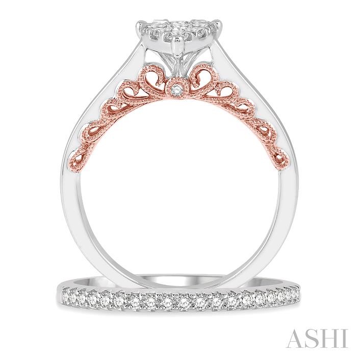 PEAR SHAPE LOVEBRIGHT DIAMOND WEDDING SET - Image 3