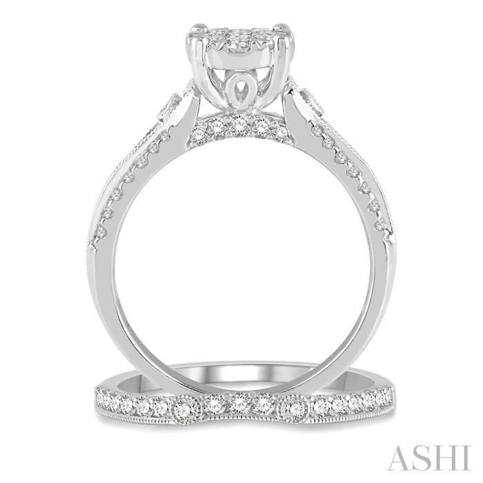 ROUND SHAPE LOVEBRIGHT DIAMOND WEDDING SET - Image 3