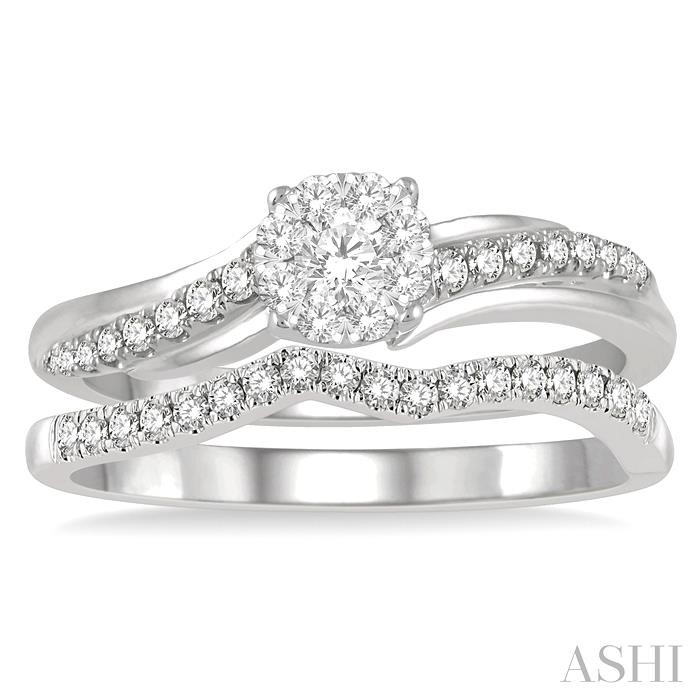 Round Shape Lovebright Diamond Wedding Set - Image 2