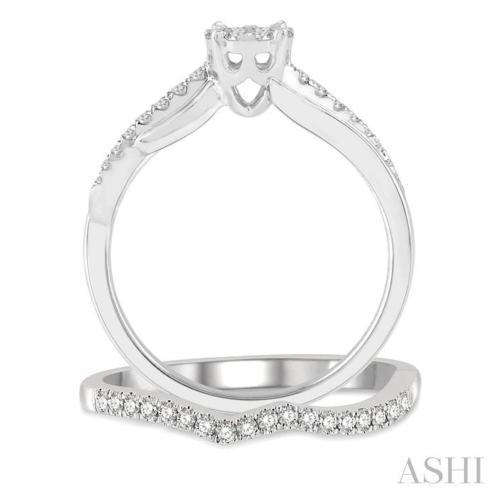 Round Shape Lovebright Diamond Wedding Set - Image 3