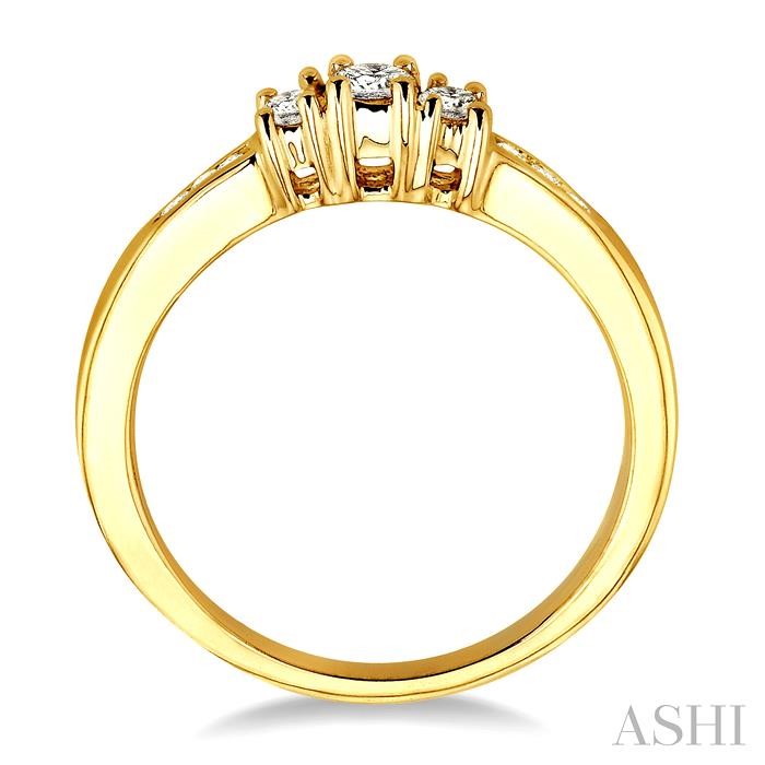 PAST PRESENT & FUTURE DIAMOND ENGAGEMENT RING - Image 3