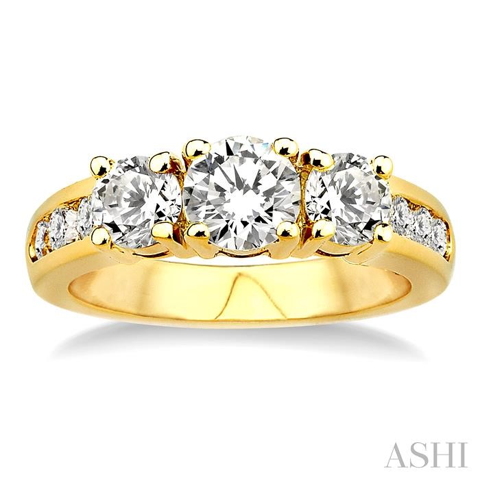 PAST PRESENT & FUTURE DIAMOND ENGAGEMENT RING - Image 2