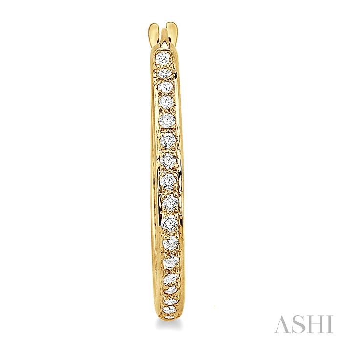 Inside-Out Diamond Hoop Earrings - Image 2
