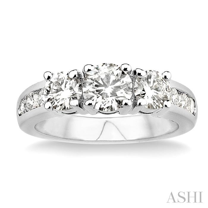 PAST PRESENT & FUTURE DIAMOND ENGAGEMENT RING - Image 2