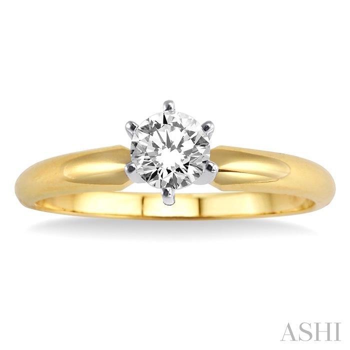 Round Shape Diamond Solitaire Ring - Image 2