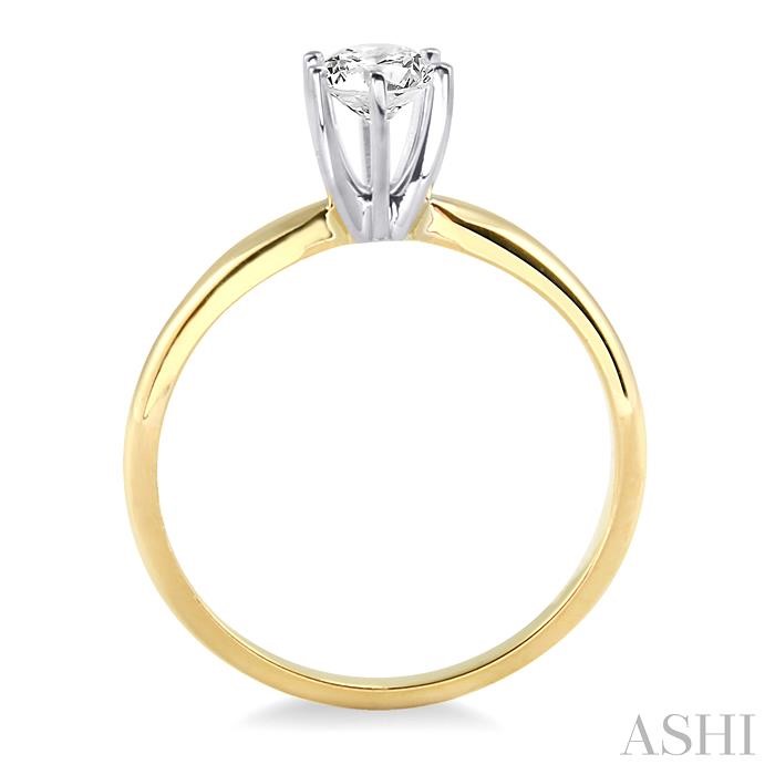 Round Shape Diamond Solitaire Ring - Image 3