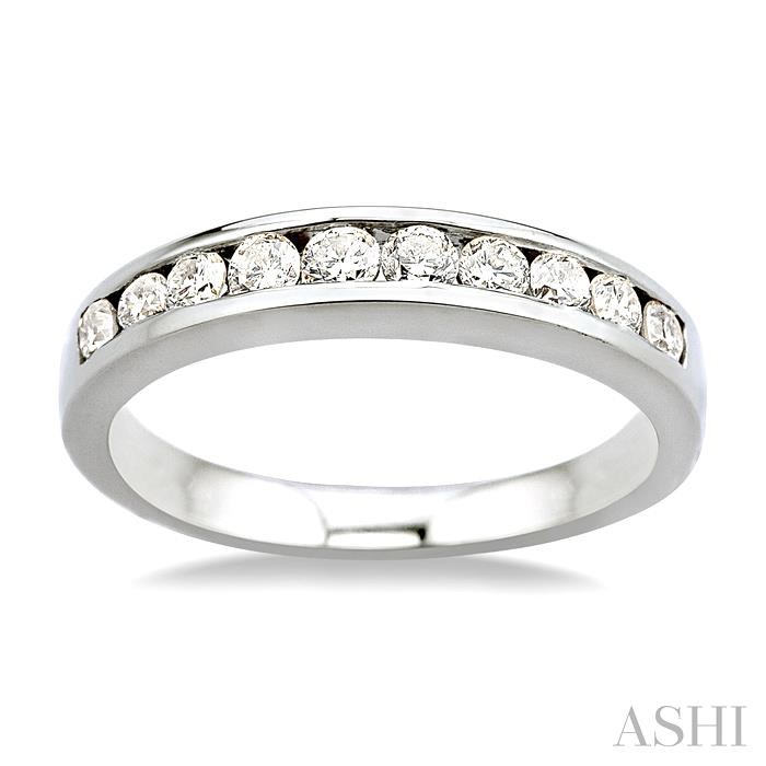 CHANNEL SET DIAMOND WEDDING BAND - Image 2