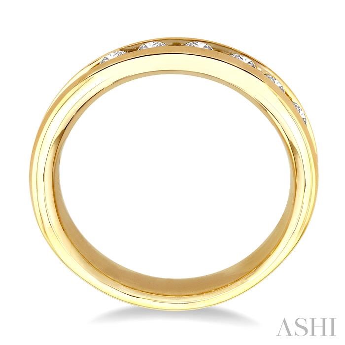 CHANNEL SET DIAMOND WEDDING BAND - Image 3