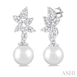 Pearl & Lovebright Diamond Fashion Earrings