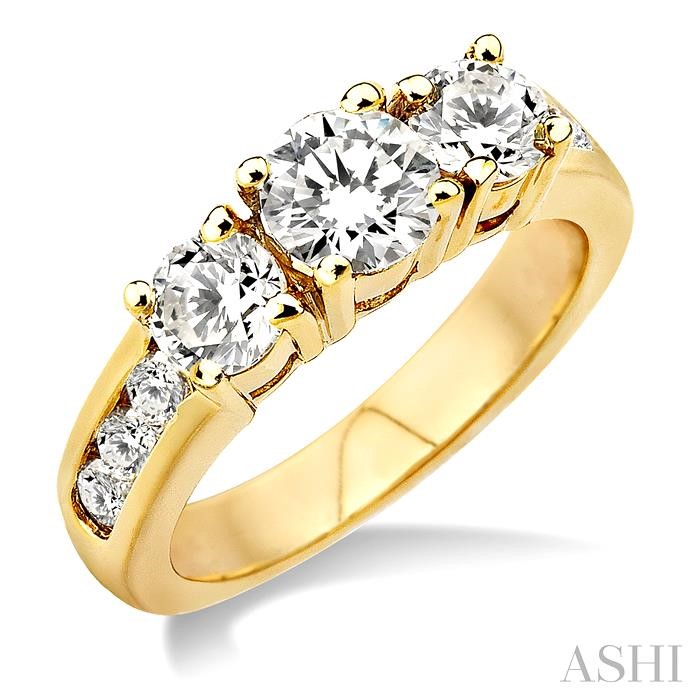 PAST PRESENT & FUTURE DIAMOND ENGAGEMENT RING
