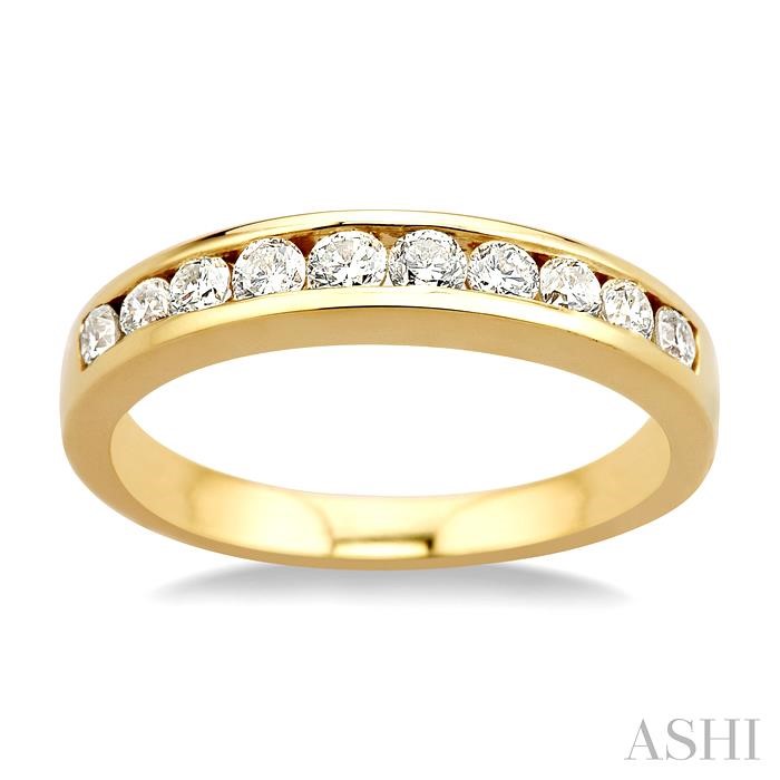 CHANNEL SET DIAMOND WEDDING BAND - Image 2