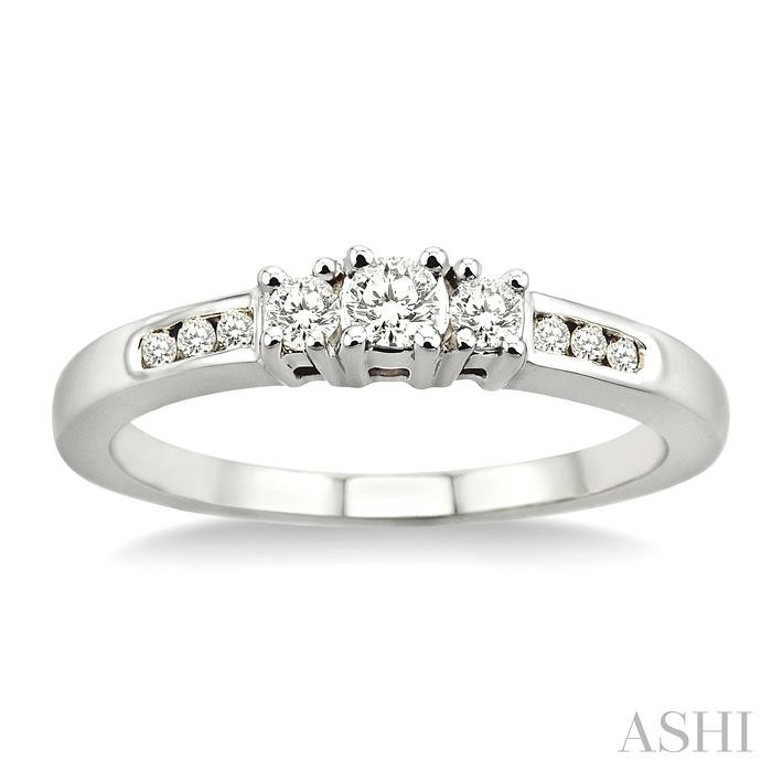 PAST PRESENT & FUTURE DIAMOND ENGAGEMENT RING - Image 2