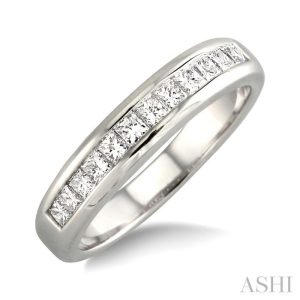 CHANNEL SET DIAMOND WEDDING BAND