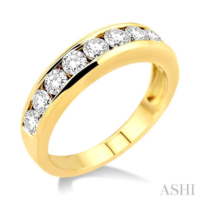 CHANNEL SET DIAMOND WEDDING BAND