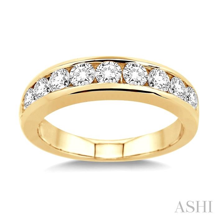 CHANNEL SET DIAMOND WEDDING BAND - Image 2