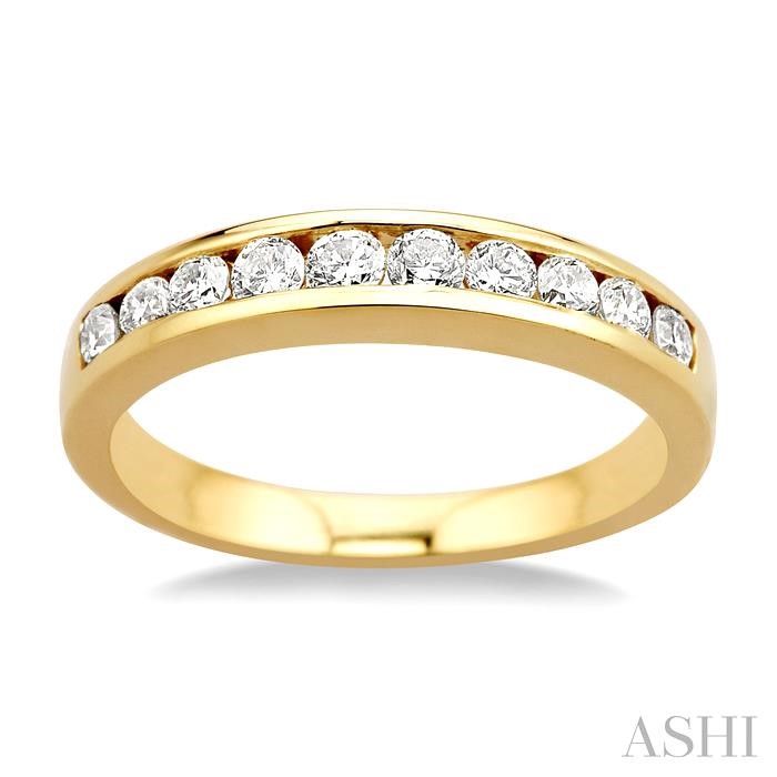 Channel Set Diamond Wedding Band - Image 2