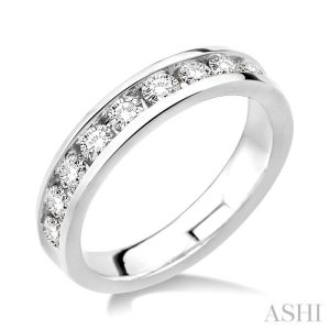 CHANNEL SET DIAMOND WEDDING BAND
