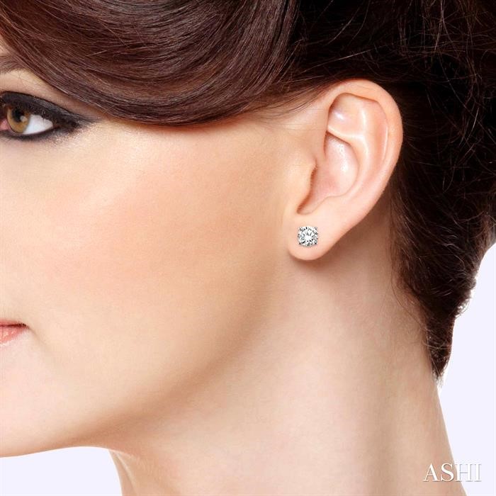STUD DIAMOND EARRINGS - Image 4