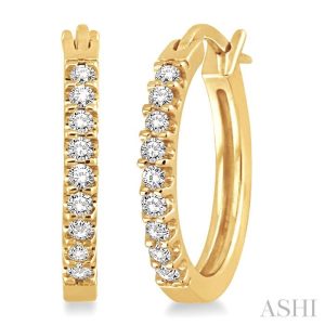 DIAMOND HOOP EARRINGS