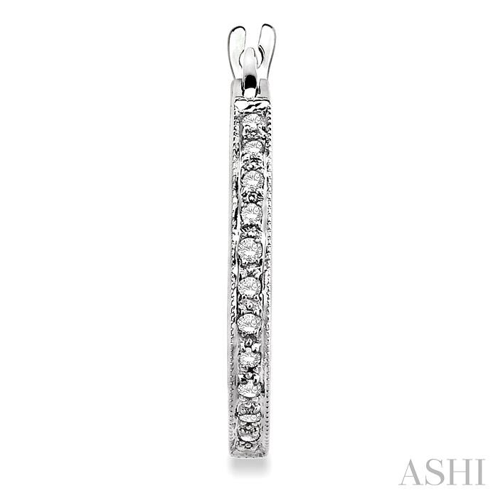 Inside-Out Diamond Hoop Earrings - Image 2