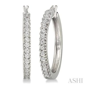 DIAMOND HOOP EARRINGS