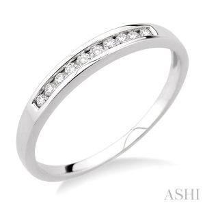 CHANNEL SET DIAMOND WEDDING BAND