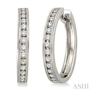 DIAMOND HOOP EARRINGS