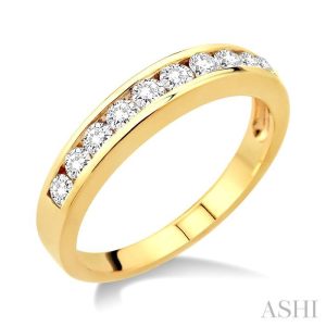 CHANNEL SET DIAMOND WEDDING BAND