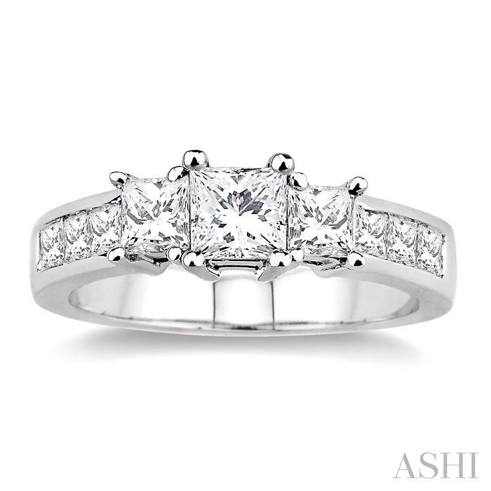 PAST PRESENT & FUTURE DIAMOND ENGAGEMENT RING - Image 2
