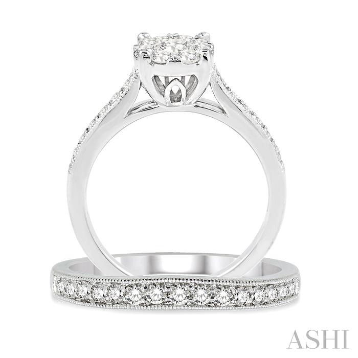 Round Shape Lovebright Diamond Wedding Set - Image 3
