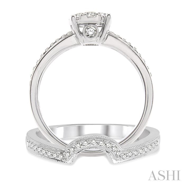 ROUND SHAPE LOVEBRIGHT DIAMOND WEDDING SET - Image 3