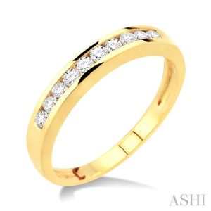 Channel Set Diamond Wedding Band