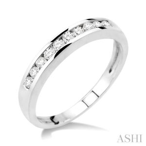 Channel Set Diamond Wedding Band