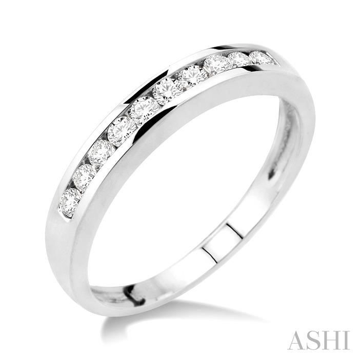 Channel Set Diamond Wedding Band